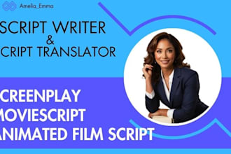 translate your moviescript from english to german or spanish