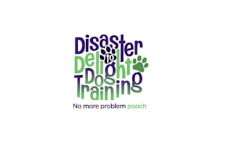 design unique delight dog training logo