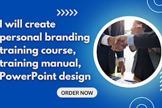 create personal branding training course, training manual, powerpoint design