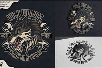 draw an illustration or logo into classic vintage style