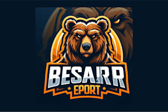 design unique bear mascot logo with a free source file