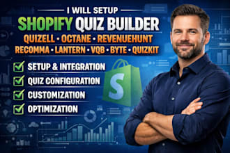shopify quiz builder quizell octane revenuehunt recomma lantern vqb byte quizkit