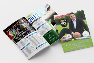 design a pamphlet, leaflet, trifold brochure, bifold magazine, newsletter
