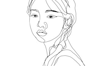 create single or one line art portrait for you