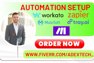 setup crm automation zapier make workato n8n cloudhq mulesoft ifttt celigo tray
