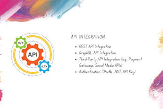 expert API integration for laravel and node js applications