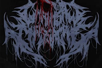 death metal, deathcore, metalcore logo band