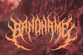 design your black, slamming, brutal, death metal band logo