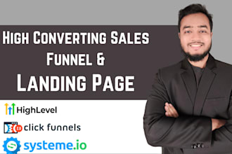 build a high converting sales funnel on highlevel click funnels and system io
