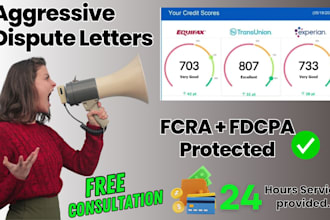 create dispute letter with proper aggressive templates