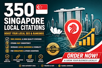 do 350 singapore local citations and backlinks