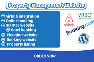 design vacation rental website, real estate, and property management website