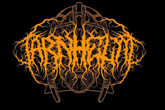 design you a brutal death metal, slamming, deathcore logo