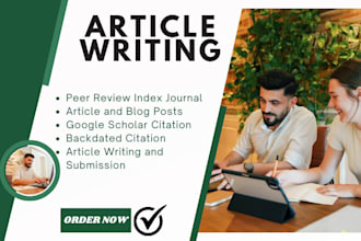 write and publish research article paper in google scholar peer reviewed journal