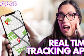 develop tracking app, gps tracking, ev charging,  car tracking, geolocation app
