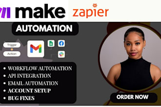 set up make com automation make com made com integromat zapier make com scenario