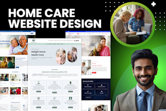 design a modern and professional home care website