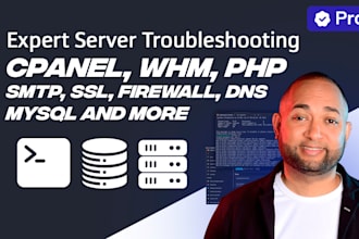 fix cpanel, whm, php, smtp, ssl, firewall, email, dns, mx, mysql, ssh, issues