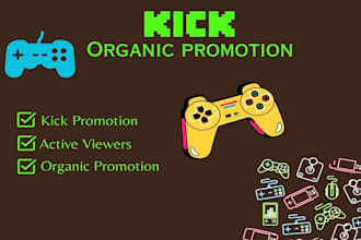 promote twitch, kick channel grow kick viewers, twitch live stream game channel