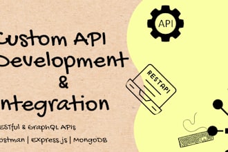 develop, integrate, test restful and graphql apis with postman