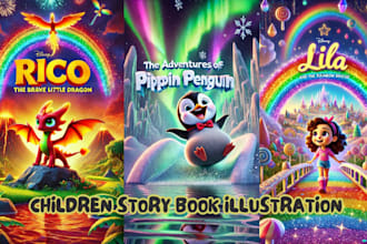 do children story book illustration, storybook, book illustration, kid story