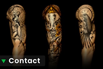 create professional custom tattoo designs