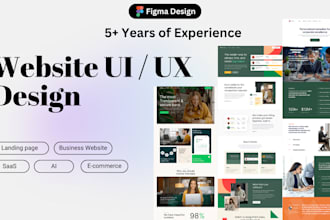 design awesome website or landing page in figma