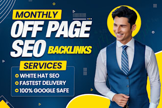 complete website monthly off page SEO service with authority dofollow backlinks