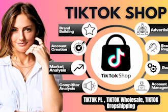 tiktok account USA and the UK, and do account handling for pl or dropshipping