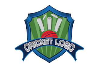 make inventive trendy cricket brand logo