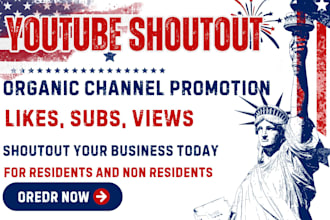 promote, shoutout youtube video to 8m organic subscribers, views