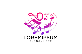 make traditional delightful music brand logo