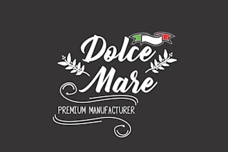 make necessary italian pizza logo