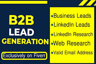 do web research and verified email list