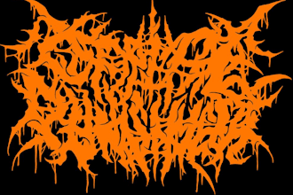 black metal, death metal, deathcore emblem band logo