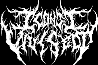 draw awesome logo death metal, black metal font