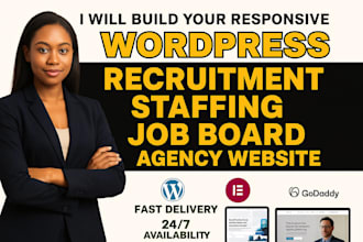 recruitment website design staffing website job board agency website
