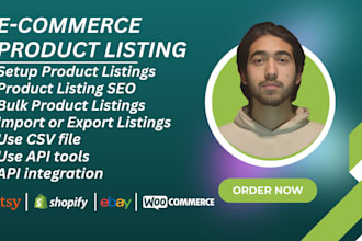 bulk import and export products on shopify, woocommerce, ebay, etsy, wayfair
