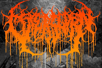 draw heavy metal, black metal, death metal font band logo