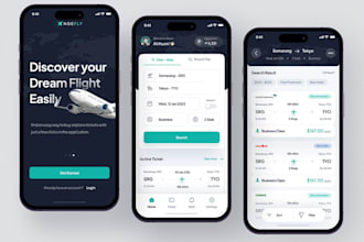 develop flight booking app, travel booking app, ticket booking app