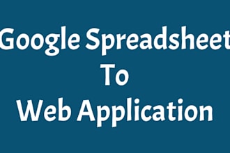 transform google sheet to web application