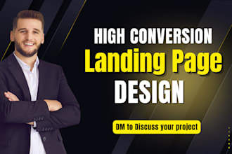 design high conversion lead generation wordpress elementor landing page