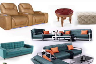 design 3d furniture, shoes, watches, home decor, jewelry, fabrics and animation