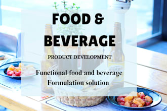 formulate food drink and new beverage products recipes