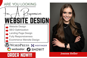 design redesign customize showit website wordpress hostinger webador website