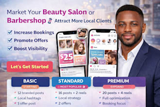 market your beauty salon or barber shop to attract local clients smm