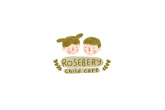 make custom innovative arty logo for a child care centre