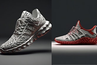 design 3d shoes heels  boots sneakers any footwear model for your favorite image