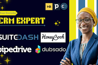 setup honeybook suitedash dubsado 17hats zoho CRM clickup plutio keap paperbell