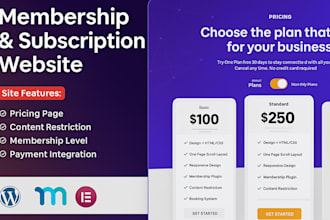 develop a membership or subscription website